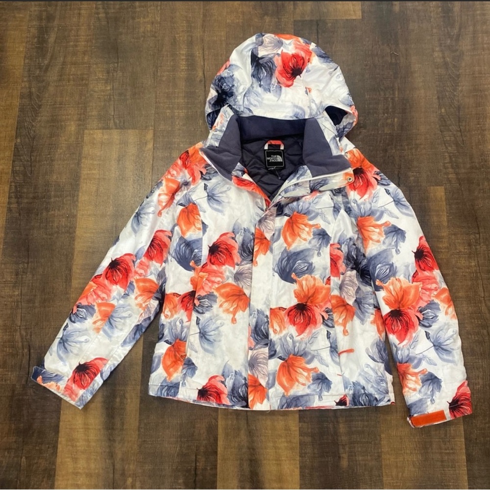 The North Face HyVent Women's Freedom Print Waterproof Coat Size Medium